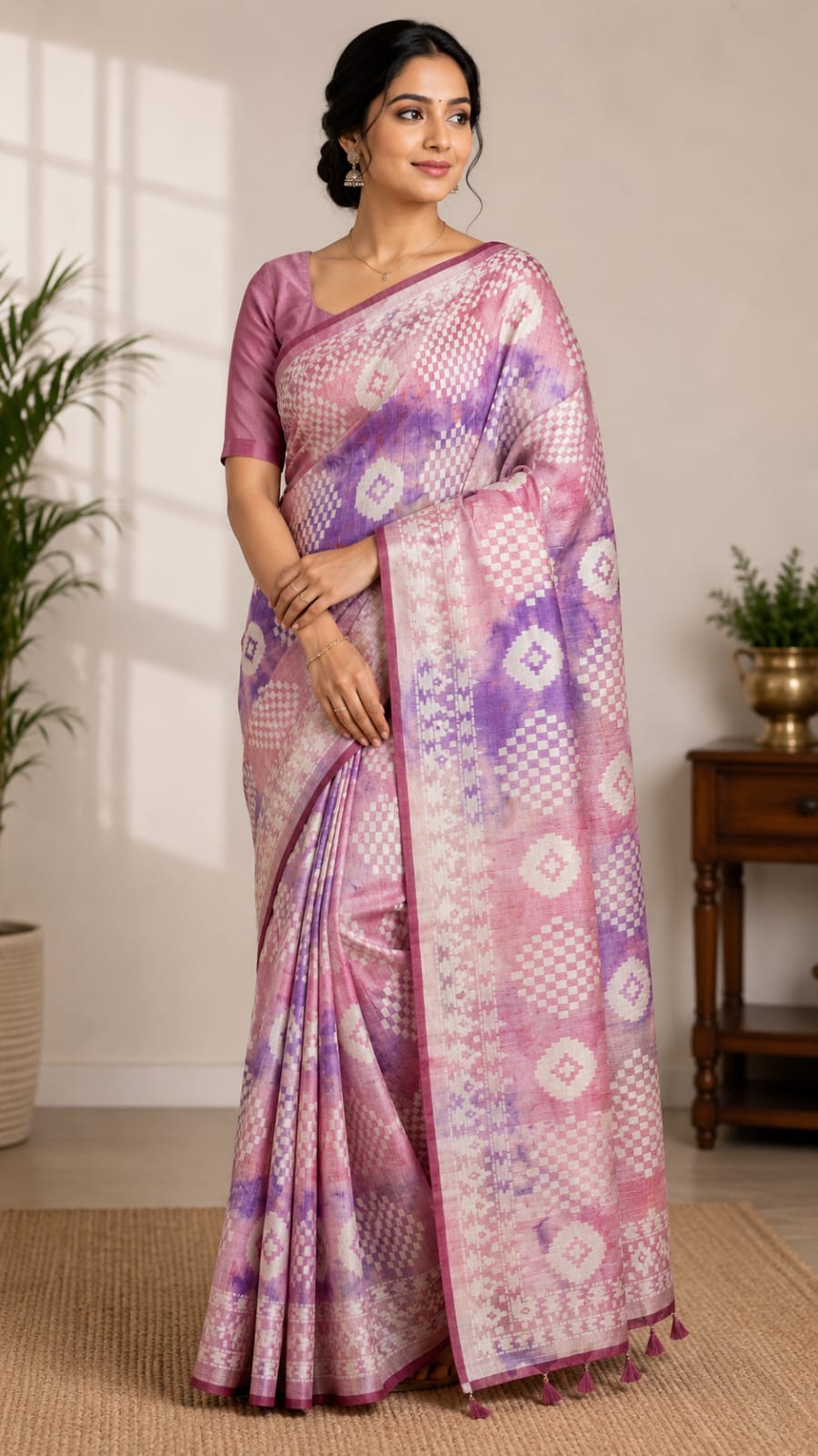 Geometric Printed Saree