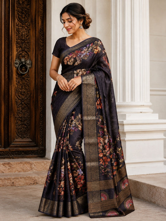 Passat Floral Silk Saree